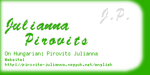 julianna pirovits business card